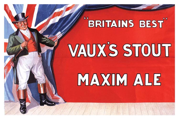 1900s Vaux Stout Magazine Advert by The Advertising Archives wall art
