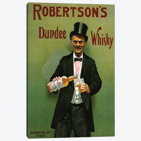 1904 UK Robertson's Whisky Poster Canvas Print #TAA295} by The Advertising Archives Canvas Art Print