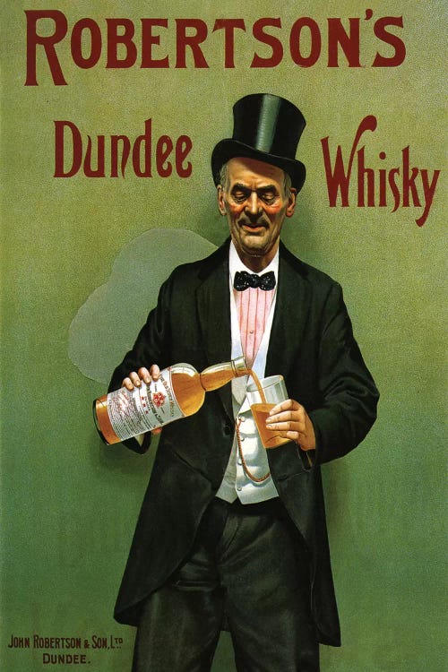 1904 UK Robertson's Whisky Poster