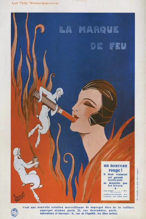1910s La Marque de Feu Magazine  by The Advertising Archives wall art