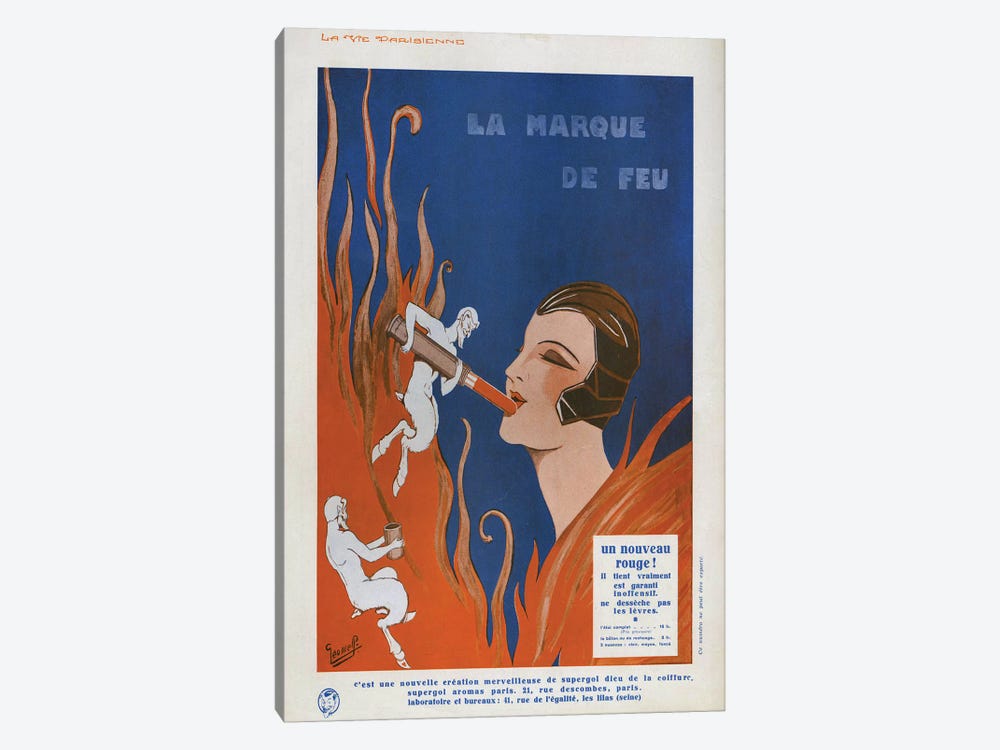 1910s La Marque de Feu Magazine  by The Advertising Archives 1-piece Canvas Wall Art
