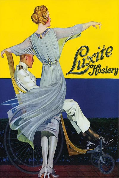 Magazines: 1910s Luxite Hosiery Magazine Advert by The Advertising Archives