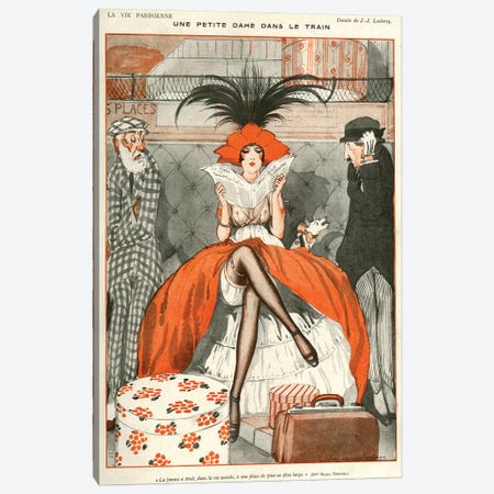 1920 La Vie Parisienne Magazine Plate Canvas Print #TAA29} by Julien Jacques Leclerc Canvas Print