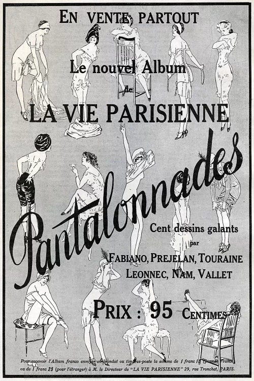 1912 La Vie Parisienne Magazine Advert