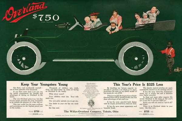 Magazines: 1915 Willys-Overland I Advert by The Advertising Archives