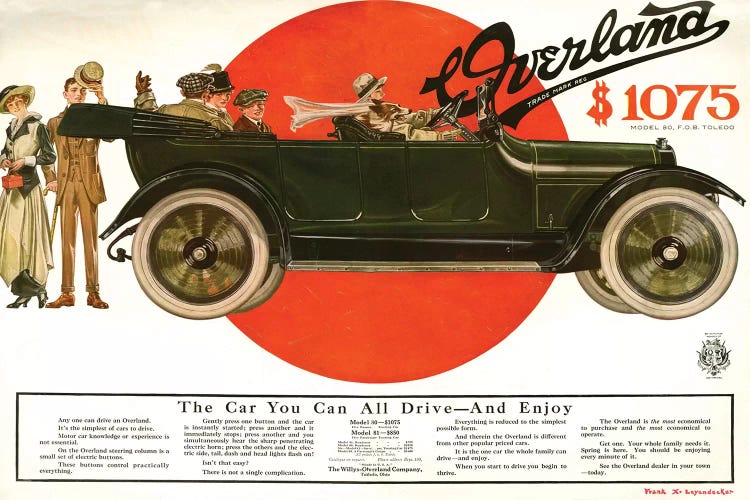 1915 Willys-Overland Magazine Advert