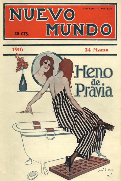 1916 Nuevo Mundo Magazine Cover by The Advertising Archives canvas print