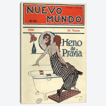 1916 Nuevo Mundo Magazine Cover Canvas Print #TAA306} by The Advertising Archives Art Print