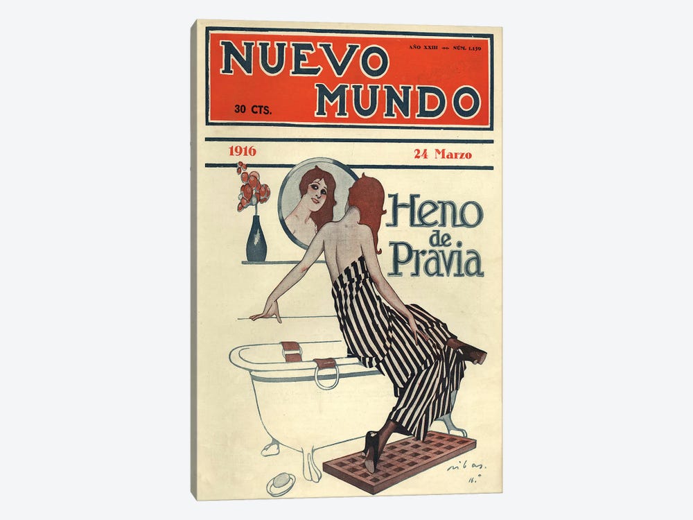 1916 Nuevo Mundo Magazine Cover by The Advertising Archives 1-piece Canvas Print