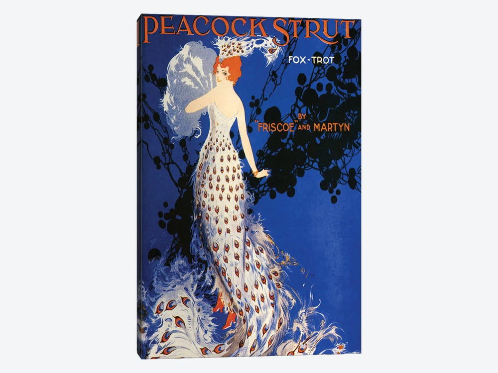 1917 Peacock Strut Sheet Music Cover by The Advertising Archives 1-piece Canvas Print