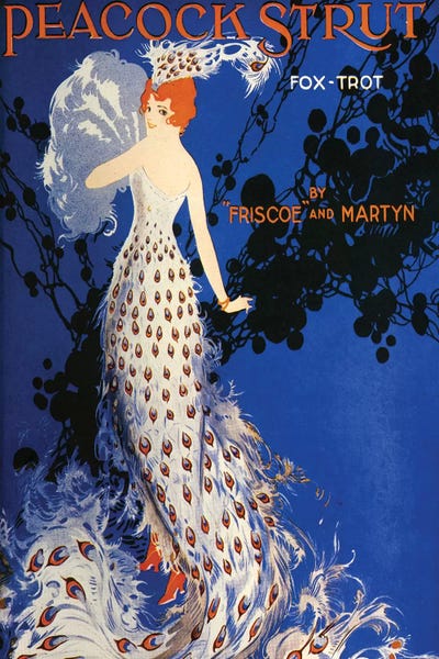 The Advertising Archives: 1917 Peacock Strut Sheet Music Cover by The Advertising Archives
