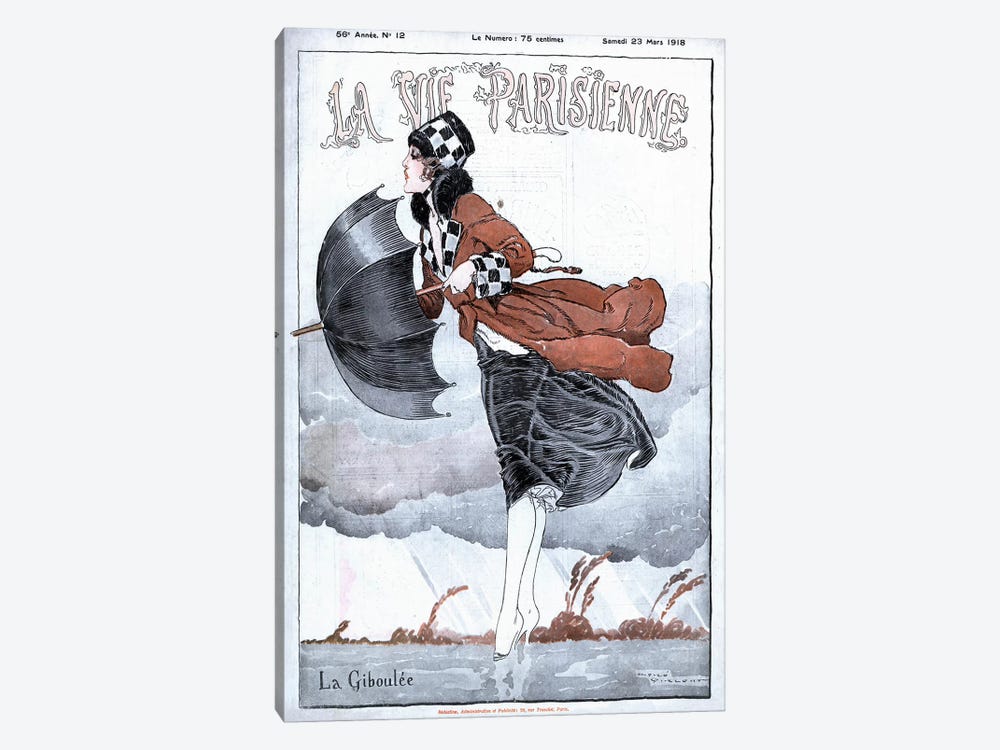 1918 La Vie Parisienne Magazine Cover by The Advertising Archives 1-piece Canvas Artwork