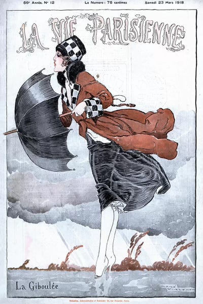 Advertisements: 1918 La Vie Parisienne Magazine Cover by The Advertising Archives