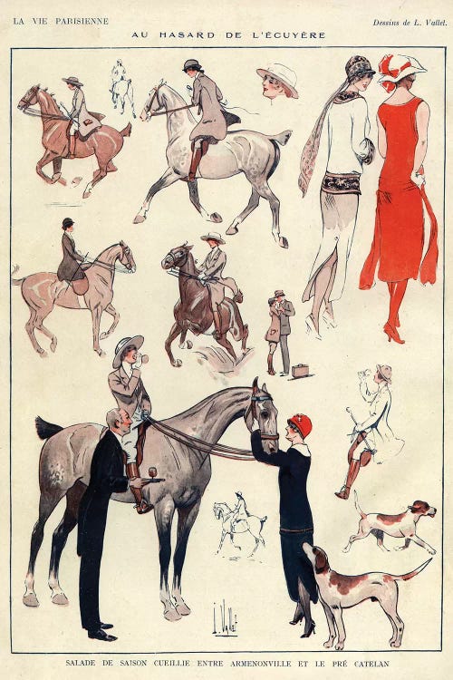 1920 La Vie Parisienne Magazine Plate