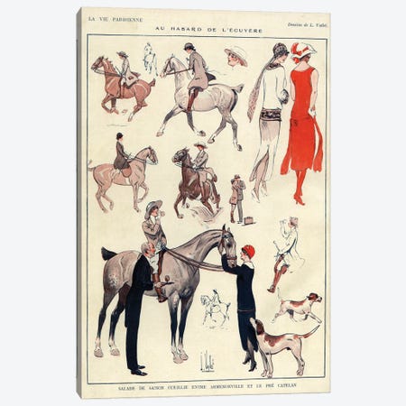 1920 La Vie Parisienne Magazine Plate Canvas Print #TAA30} by Louis Vallet Canvas Wall Art