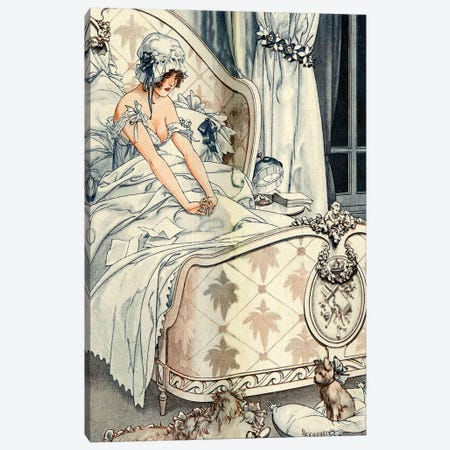 1918 La Vie Parisienne Magazine Plate Canvas Print #TAA310} by Cheri Herouard Canvas Print