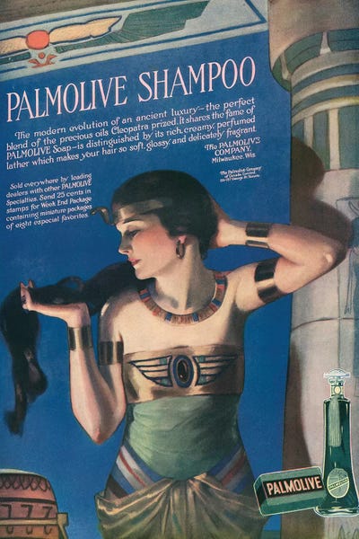 Magazines: 1918 Palmolive Shampoo Magazine Advert by The Advertising Archives