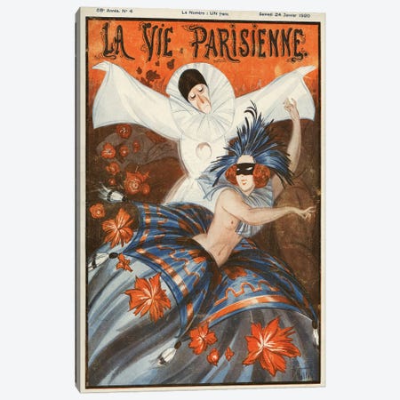 1920 La Vie Parisienne Magazine Cover Canvas Print #TAA313} by Armand Vallee Art Print