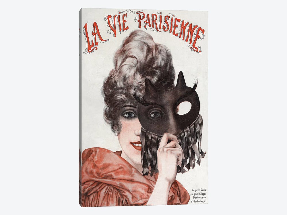 1920 La Vie Parisienne Magazine Cover by The Advertising Archives 1-piece Canvas Art Print