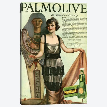 1920 Palmolive Shampoo Magazine Advert Canvas Print #TAA317} by The Advertising Archives Canvas Wall Art