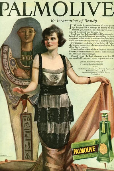 Magazines: 1920 Palmolive Shampoo Magazine Advert by The Advertising Archives