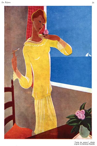 Magazines: 1920s La Esfera Magazine Plate by The Advertising Archives