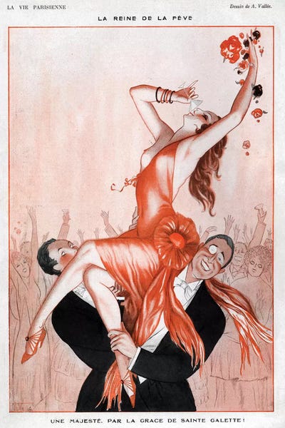 Armand Vallee: 1920s La Vie Parisienne XIII Plate by Armand Vallee