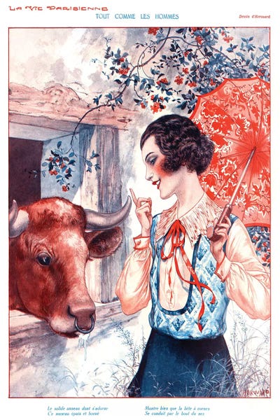 1920s La Vie Parisienne Cover by The Advertising Archives canvas print