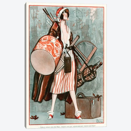 1920s La Vie Parisienne Magazine Plate Canvas Print #TAA324} by Armand Vallee Canvas Art Print