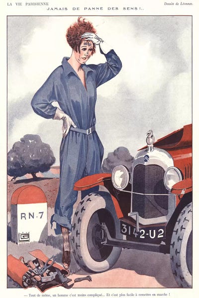 1920s La Vie Parisienne X Plate