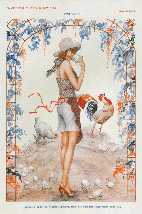 1920s La Vie Parisienne Magazine Plate