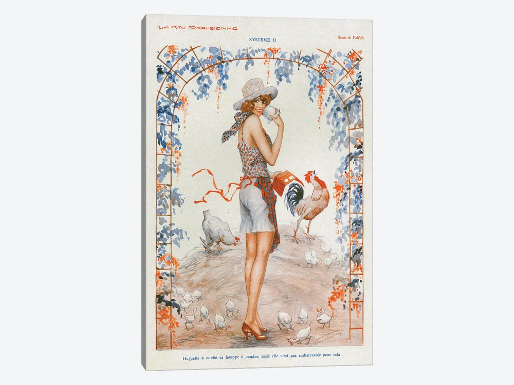 1920s La Vie Parisienne Magazine Plate by The Advertising Archives 1-piece Canvas Artwork
