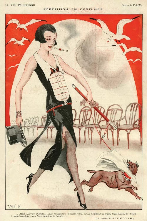 1920s La Vie Parisienne Magazine Plate