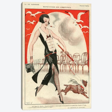 1920s La Vie Parisienne Magazine Plate Canvas Print #TAA328} by The Advertising Archives Canvas Wall Art