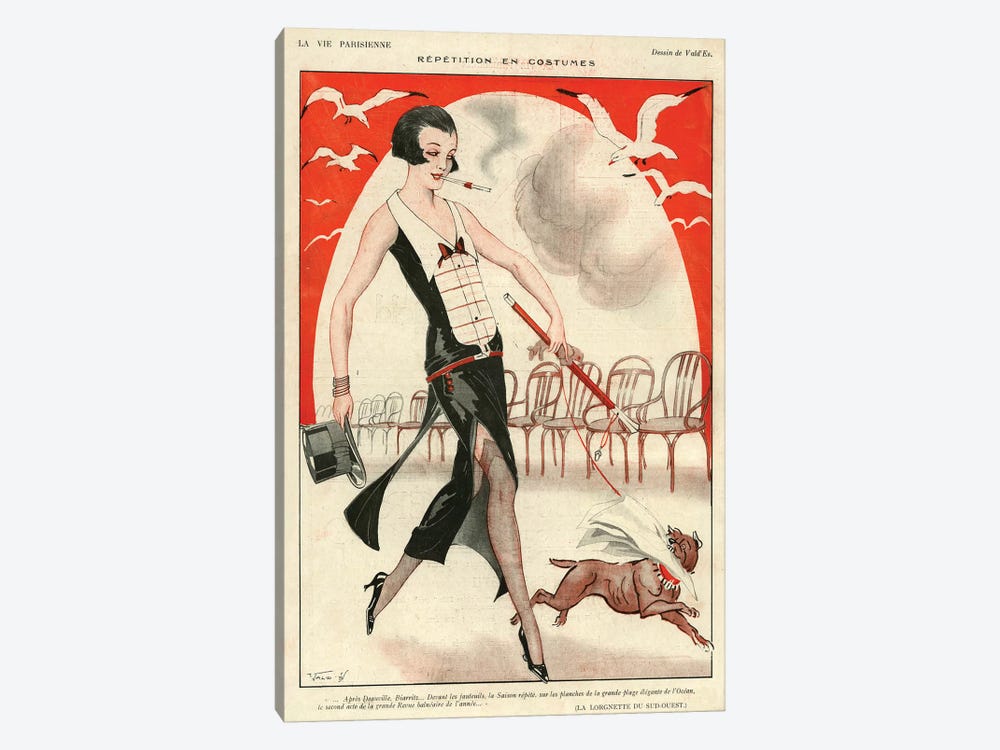 1920s La Vie Parisienne Magazine Plate by The Advertising Archives 1-piece Canvas Print
