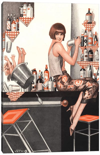 1920s Le Sourire Magazine Cover Canvas Art Print