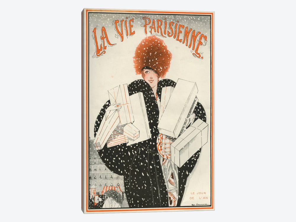 1921 La Vie Parisienne Magazine Cover by The Advertising Archives 1-piece Canvas Print