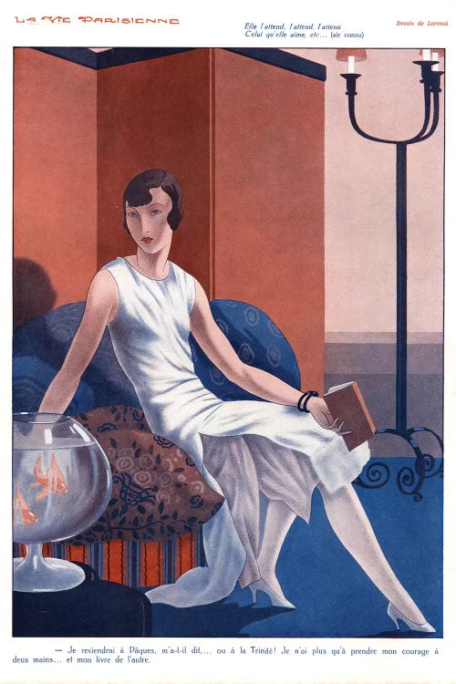 1920s La Vie Parisienne Magazine Plate by Fabius Lorenzi wall art