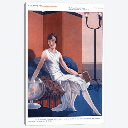 1920s La Vie Parisienne Magazine Plate Canvas Print #TAA33} by Fabius Lorenzi Canvas Artwork