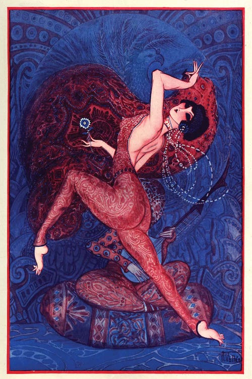 1921 La Vie Parisienne Magazine Plate