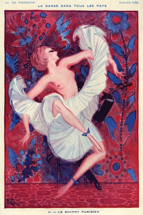 1921 La Vie Parisienne X Plate by Armand Vallee wall art