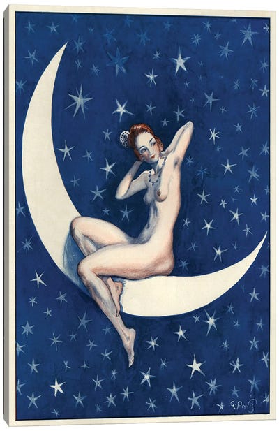 1921 La Vie Parisienne Magazine Plate Canvas Art Print