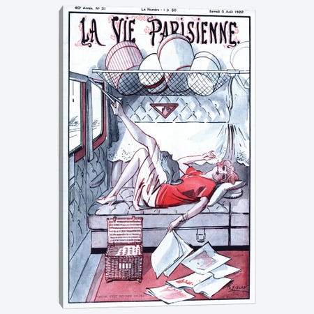 1922 La Vie Parisienne Magazine Cover Canvas Print #TAA345} by The Advertising Archives Canvas Print