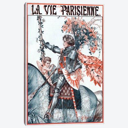 1923 La Vie Parisienne Magazine Plate Canvas Print #TAA349} by Cheri Herouard Canvas Artwork