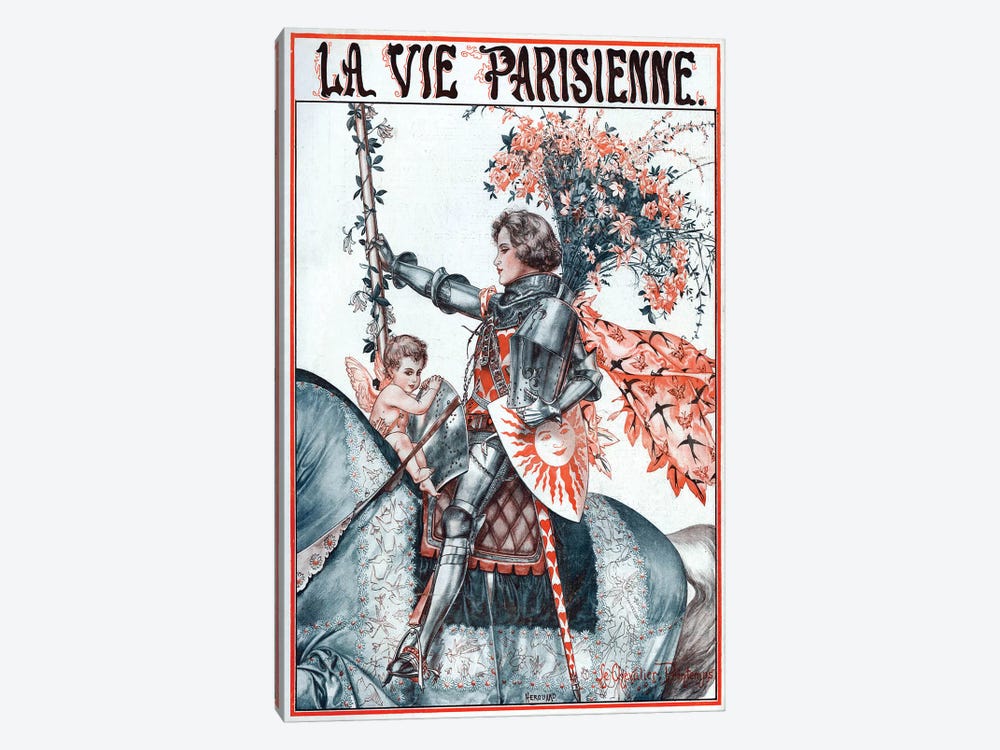 1923 La Vie Parisienne Magazine Plate by Cheri Herouard 1-piece Canvas Artwork