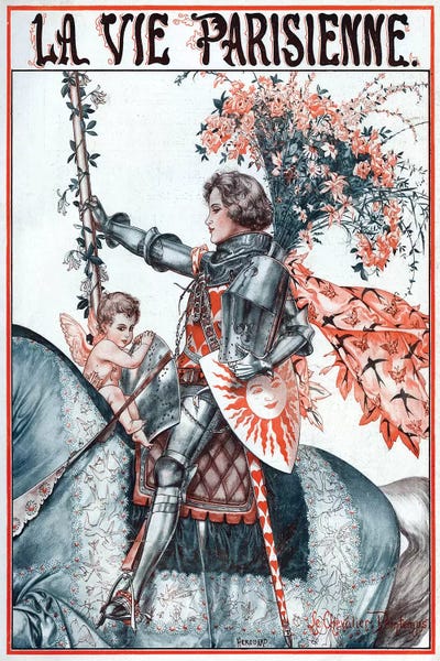 Warriors: 1923 La Vie Parisienne VI Plate by Cheri Herouard