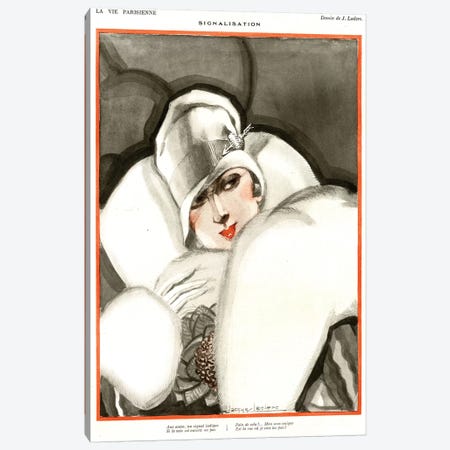 1920s La Vie Parisienne Magazine Plate Canvas Print #TAA34} by Julien Jacques Leclerc Canvas Print