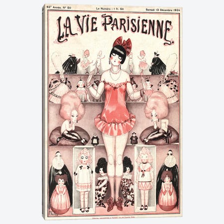 1924 La Vie Parisienne Magazine Cover Canvas Print #TAA353} by The Advertising Archives Art Print