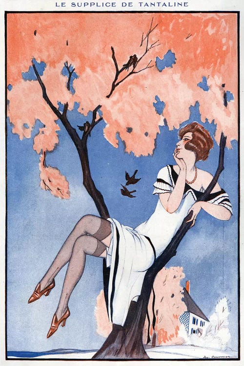 1924 La Vie Parisienne Magazine Plate