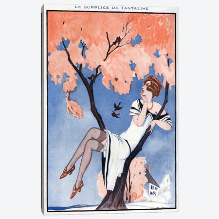1924 La Vie Parisienne Magazine Plate Canvas Print #TAA354} by The Advertising Archives Canvas Wall Art